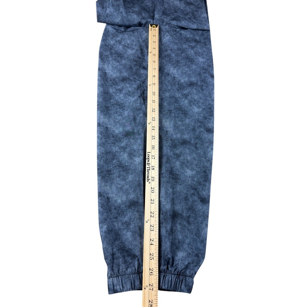 Halara Womens Cargo Jogger Pants Blue Acid Wash Stretch Casual Size L - Picture 8 of 13